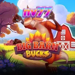 Tampilan visual slot Big Barn Bucks dengan latar belakang peternakan